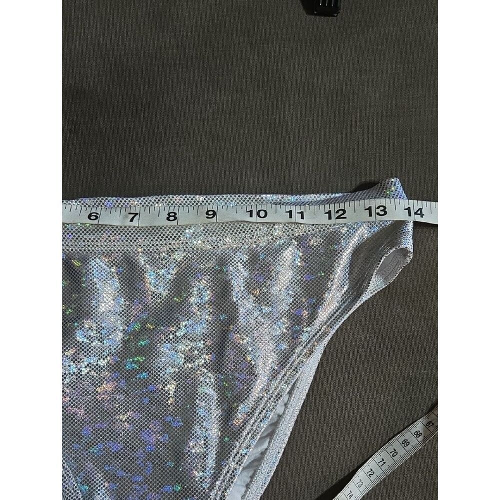 Dippin' Daisy's Holographic Silver Bikini Bottoms - Picture 7 of 12